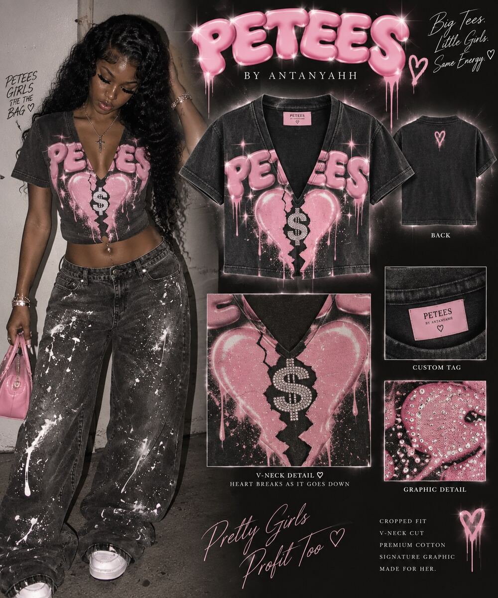 Pretty Girls Profit Too V-Neck alternate look